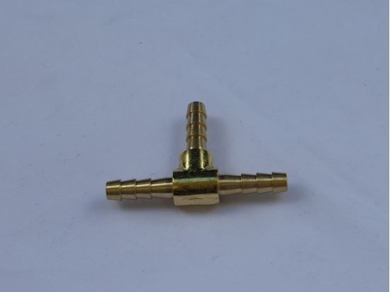 HELIX RACING BRASS BARB/BARB/BARB 'T' 3/16'(5MM) - 531470