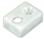 JR PRODUCTS TYPE E - END STOP  WHITE - 81465