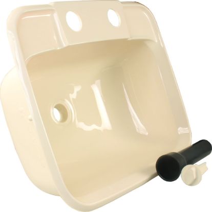 JR PRODUCTS MOLDED SINK  PARCHMENT - 95361