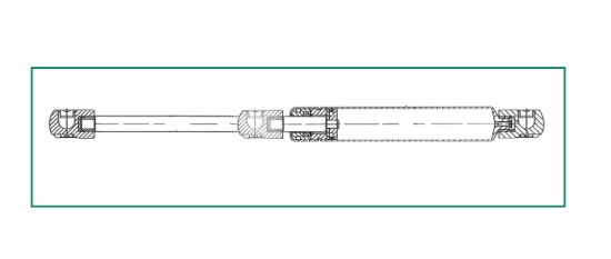 JR PRODUCTS 15' GAS SPRING #90 - GSNI212590