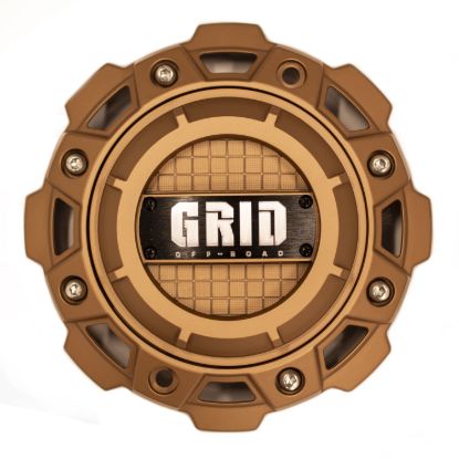 GRID WHEELS GD MT GOLD CAP 8LUG / 5X150 213MM - GDCAP1MGB