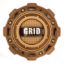 GRID WHEELS GD MT GOLD CAP 8LUG / 5X150 213MM - GDCAP1MGB