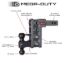 GEN-Y HITCH MEGA-DUTY 2' SHANK 5' OFFSET DROP 2 - GH224