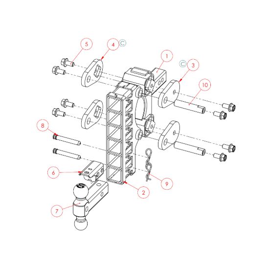 GEN-Y HITCH THE BOSS TORSION-FLEX 2.5' SHANK 7. - GH2325