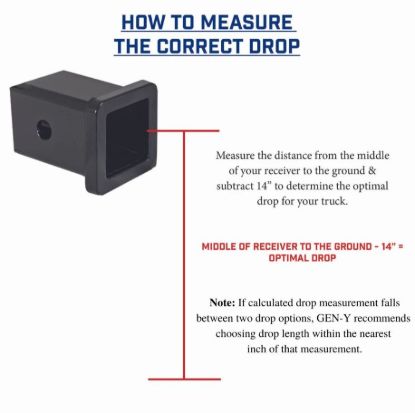 GEN-Y HITCH MEGA-DUTY 2' SHANK 5' DROP 1.5K TW - GH313