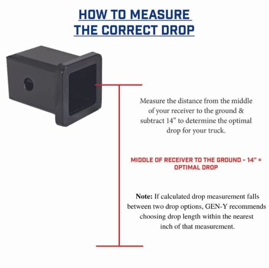 GEN-Y HITCH MEGA-DUTY 2' SHANK 5' DROP 1.5K TW - GH313