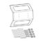 HUMMINBIRD IN DASH MOUNTING KIT  SOLIX 12 - 7401761