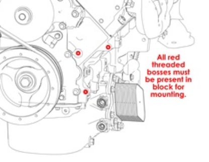 HOLLEY ALTERNATOR BKT KIT  LSA/LS-BLACK - 20166BK