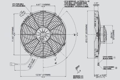 HOLLEY 12.0 INCH HIGH PERF FAN/P - 30102029