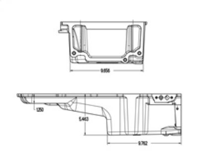 HOLLEY OIL PAN - 3022