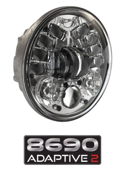 JW SPEAKER 8690A2-12V LED HEADLIGHT  CHROME - 0555101