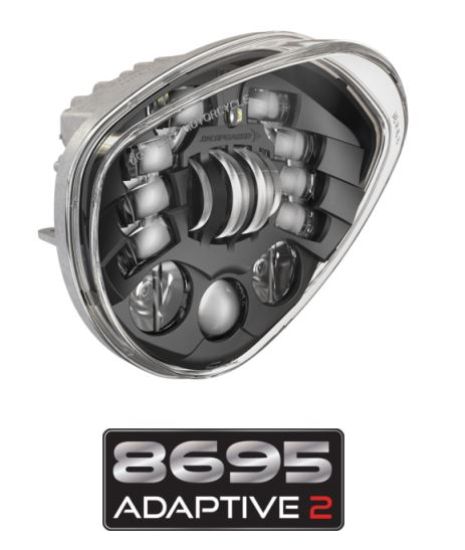 JW SPEAKER 8695A2-12V LED HEADLIGHT  BLACK - 0555151