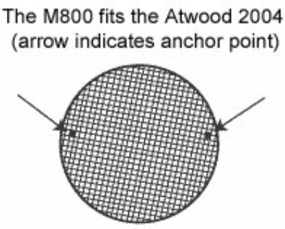 JCJ ENTERPR ROUND MUD DAUBER SCREEN C - M800