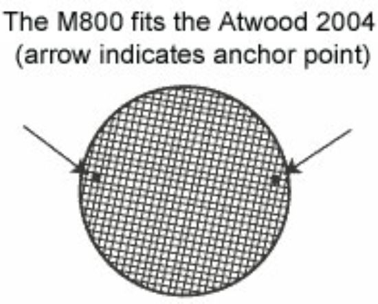 JCJ ENTERPR ROUND MUD DAUBER SCREEN C - M800