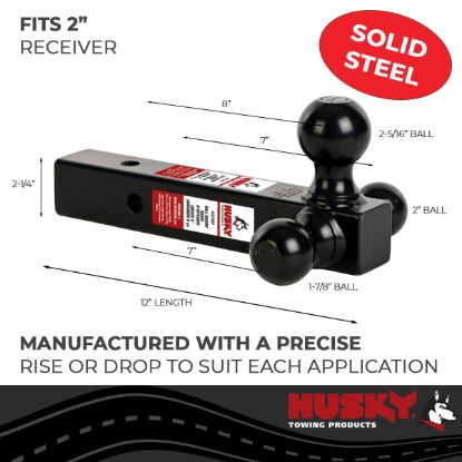 HUSKY TOWING BALL MOUNT TRIPLE BALL - 31349