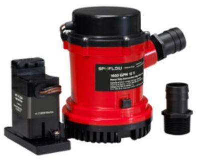 JOHNSON PUMP HD BILG PMP 1600 GPH W/EM SWIT 12V - 160400