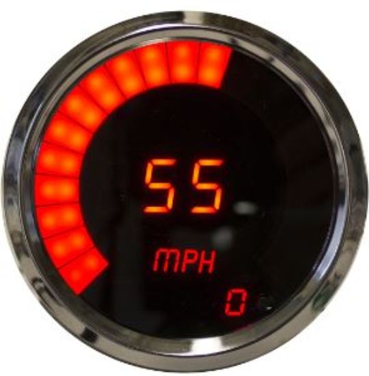 INTELLITRONX LED DIGITAL SPEEDO/TACH-RED-CH-KPH - MS9250RM
