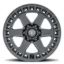 ICON 17 X 8.5 INCH SIZE; SATIN BLACK; 6 - 34856350SB