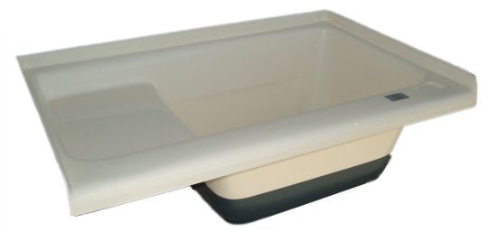 ICON TUB RH DRAIN POLAR WHITE TU500 - 00476