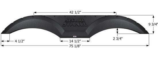 ICON FENDER SKIRT  TANDEM BLACK - 12024
