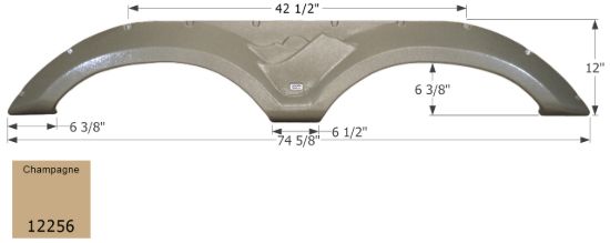ICON FENDER SKIRT  KEYSTONE CH - 12256