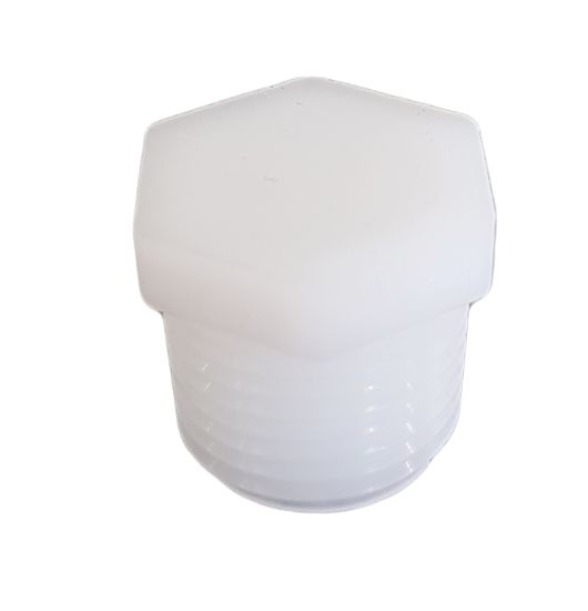 ICON PLUG  1/2' MPT (WHITE) - 12491