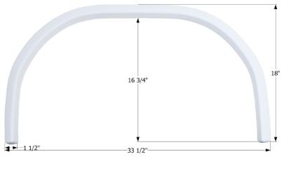ICON FS2558 JAYCO SINGLE FENDER SKIRT - 12558