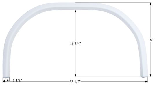 ICON FS2558 JAYCO SINGLE FENDER SKIRT - 12558