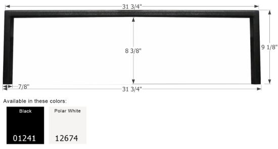 ICON STEP TRIM  STANDARD  POLAR WHITE - 12674