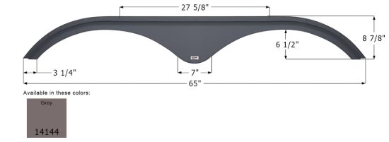 ICON PILGRIM FENDER SKIRT  GREY - 14144