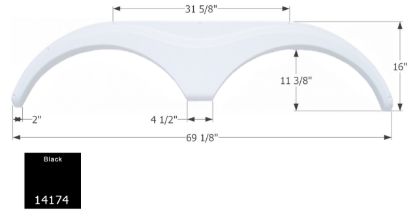 ICON FENDER SKIRT  TANDEM  HEARTLAND  FS - 14174