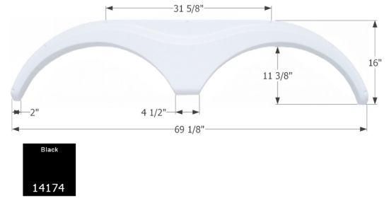 ICON FENDER SKIRT  TANDEM  HEARTLAND  FS - 14174