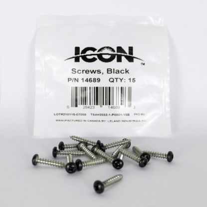 ICON SCREWS  QTY 15  PAINTED  FENDER INS - 14689