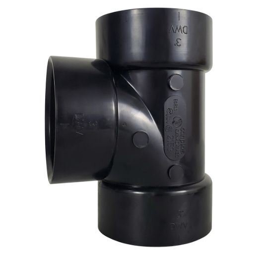 ICON FITTING  ABS  SAN TEE-WYE  3'  HUB- - 14848