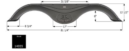 ICON PRIME TIME RV TANDEM FENDER SKIRT F - 14955