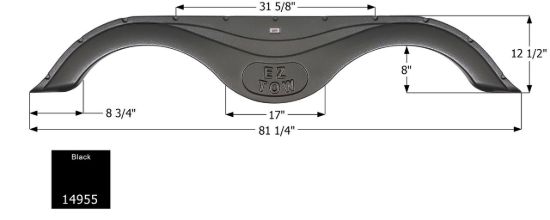 ICON PRIME TIME RV TANDEM FENDER SKIRT F - 14955