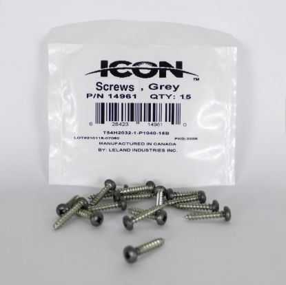 ICON SCREWS  QTY 15  PAINTED  FENDER INS - 14961