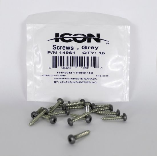 ICON SCREWS  QTY 15  PAINTED  FENDER INS - 14961