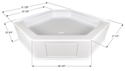 ICON SHOWER PAN  NSB3232-PW - 15232