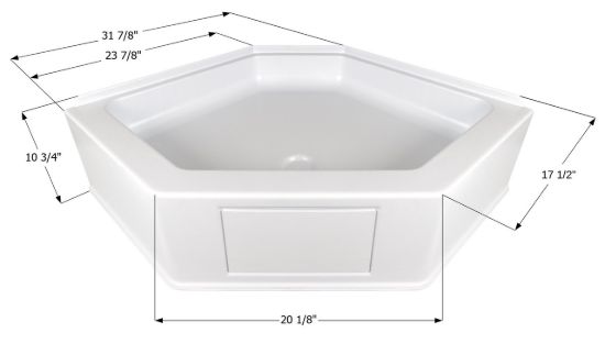 ICON SHOWER PAN  NSB3232-PW - 15232