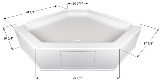 ICON SHOWER PAN  NSB3636-PW - 15234