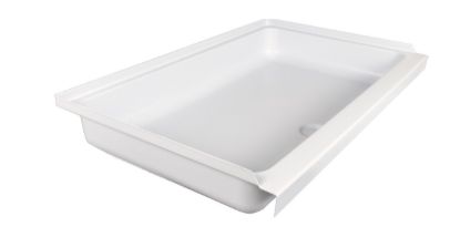 ICON SHOWER PAN  SP2438-PW  CENTER DRAIN - 15242