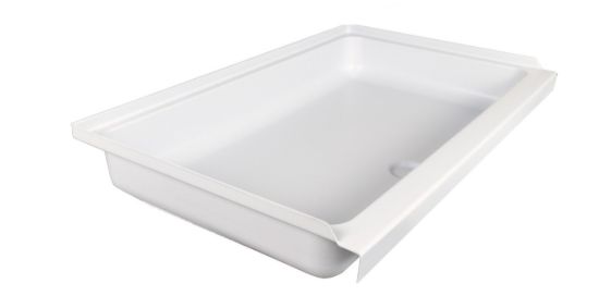 ICON SHOWER PAN  SP2438-PW  CENTER DRAIN - 15242
