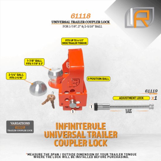 INFINITERULE TRAILER COUPLER LOCK - 61118BX