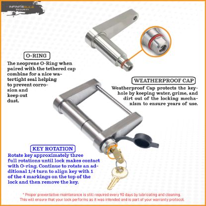 INFINITERULE TRAILER LATCH LOCK - 61130S