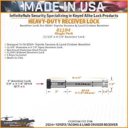 INFINITERULE RECEIVER LOCK - 61194S