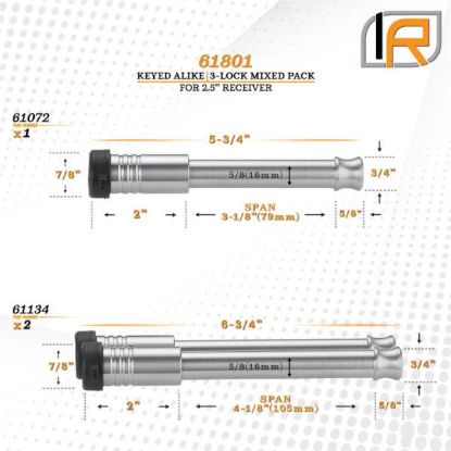 INFINITERULE HITCH LOCKS & RECEIVER LOCK - 61801S
