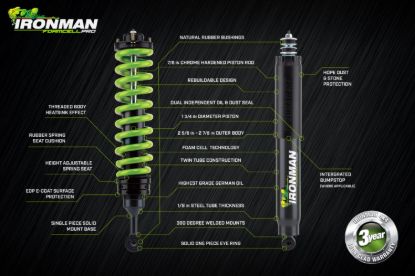 IRONMAN 4X4 FOAM CELL PRO REAR SHOCK ABSORBER - 45003FE