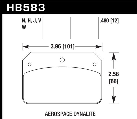 HAWK HPS BRAKE PADS - HB583F480