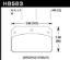 HAWK HPS BRAKE PADS - HB583F480